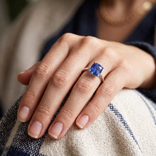 Natural Sapphire Ring 1.50ct - White Gold 14K