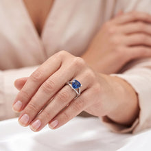 Natural Sapphire Ring 1.50ct - White Gold 14K