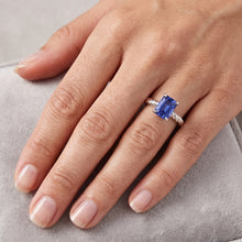Natural Sapphire Ring 1.50ct - White Gold 14K