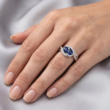 Natural Sapphire Ring 1.50ct - White Gold 14K