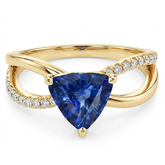 Natural Sapphire Ring 1.50ct - Yellow Gold 14K