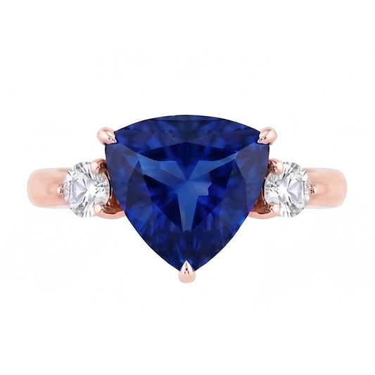 Natural Sapphire Ring 1.75ct - Rose Gold 14K