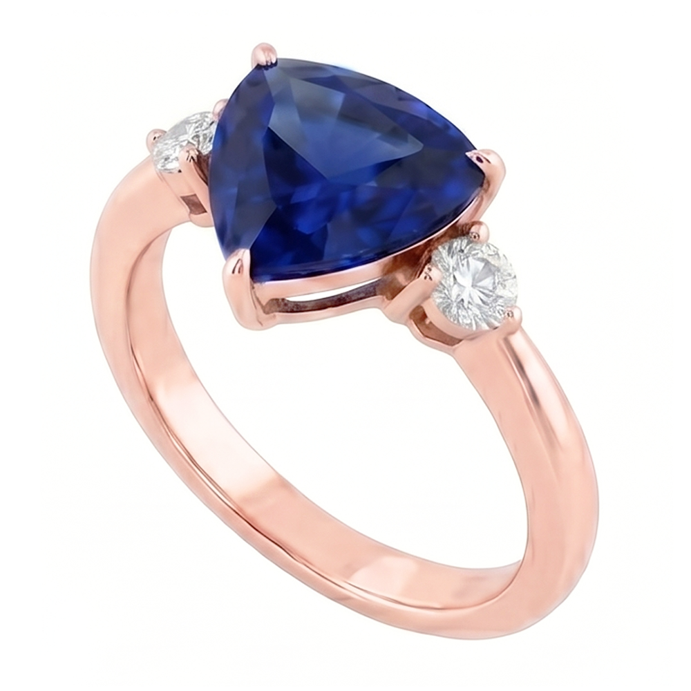 Natural Sapphire Ring 1.75ct - Rose Gold 14K