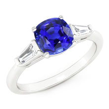 Natural Sapphire Ring 1.75ct - White Gold 14K