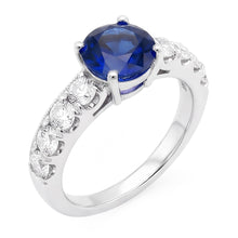 Natural Sapphire Ring 1.75ct - White Gold 14K