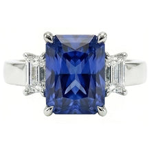 Natural Sapphire Ring 1.75ct - White Gold 14K