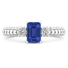 Natural Sapphire Ring 1.75ct - White Gold 14K