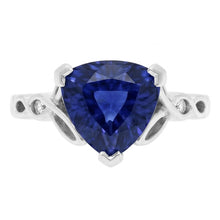 Natural Sapphire Ring 1.75ct - White Gold 14K