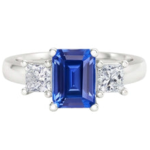 Natural Sapphire Ring 1.75ct - White Gold 14K