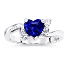 Natural Sapphire Ring 1.75ct - White Gold 14K