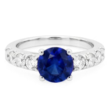 Natural Sapphire Ring 1.75ct - White Gold 14K