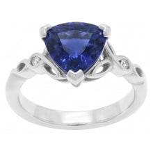 Natural Sapphire Ring 1.75ct - White Gold 14K