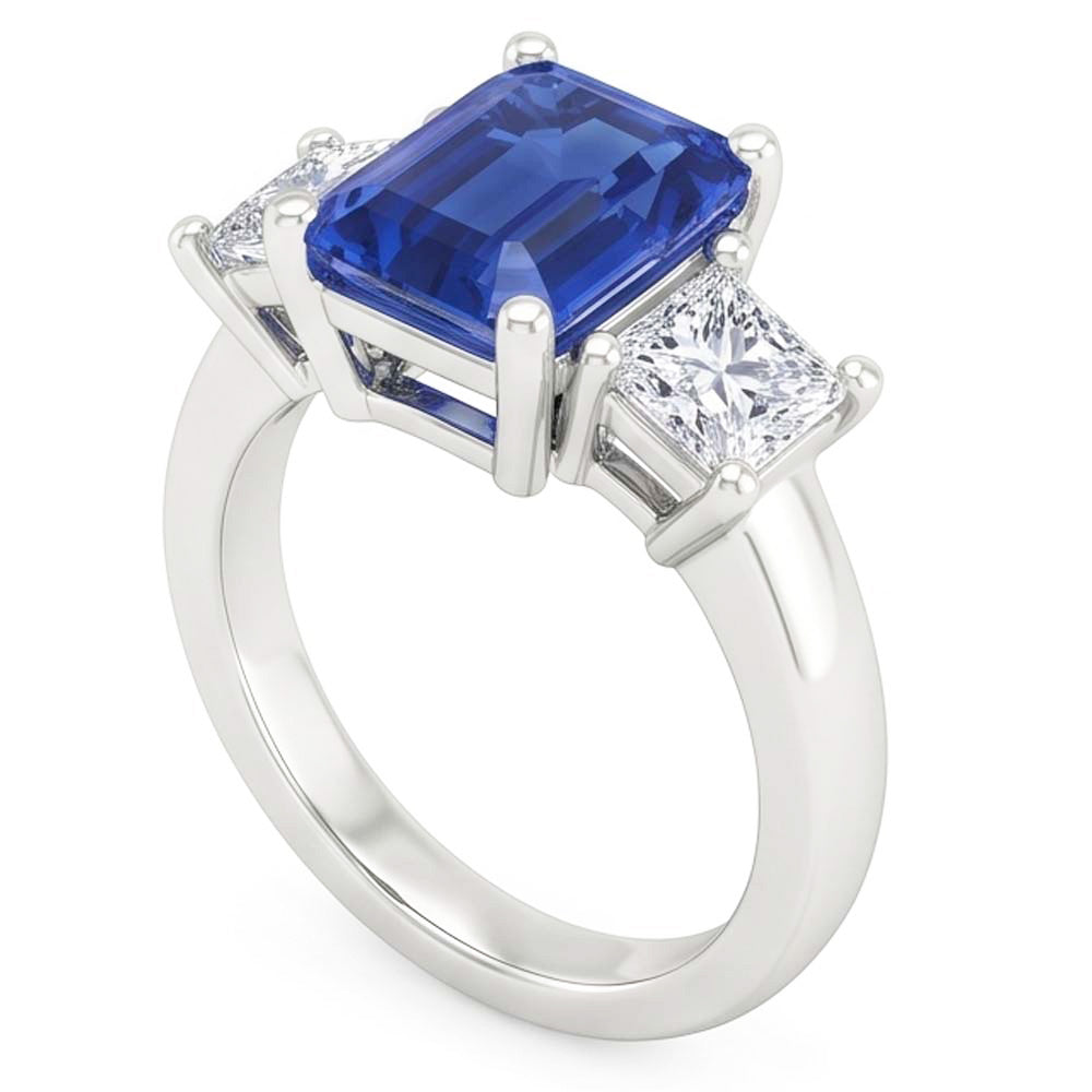 Natural Sapphire Ring 1.75ct - White Gold 14K