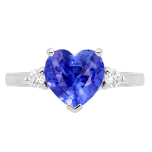 Natural Sapphire Ring 1.75ct - White Gold 14K