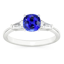 Natural Sapphire Ring 1.75ct - White Gold 14K
