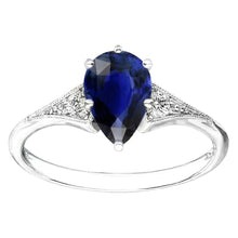 Natural Sapphire Ring 1.75ct - White Gold 14K