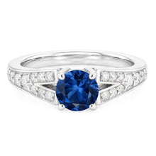 Natural Sapphire Ring 1.75ct - White Gold 14K