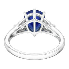 Natural Sapphire Ring 1.75ct - White Gold 14K