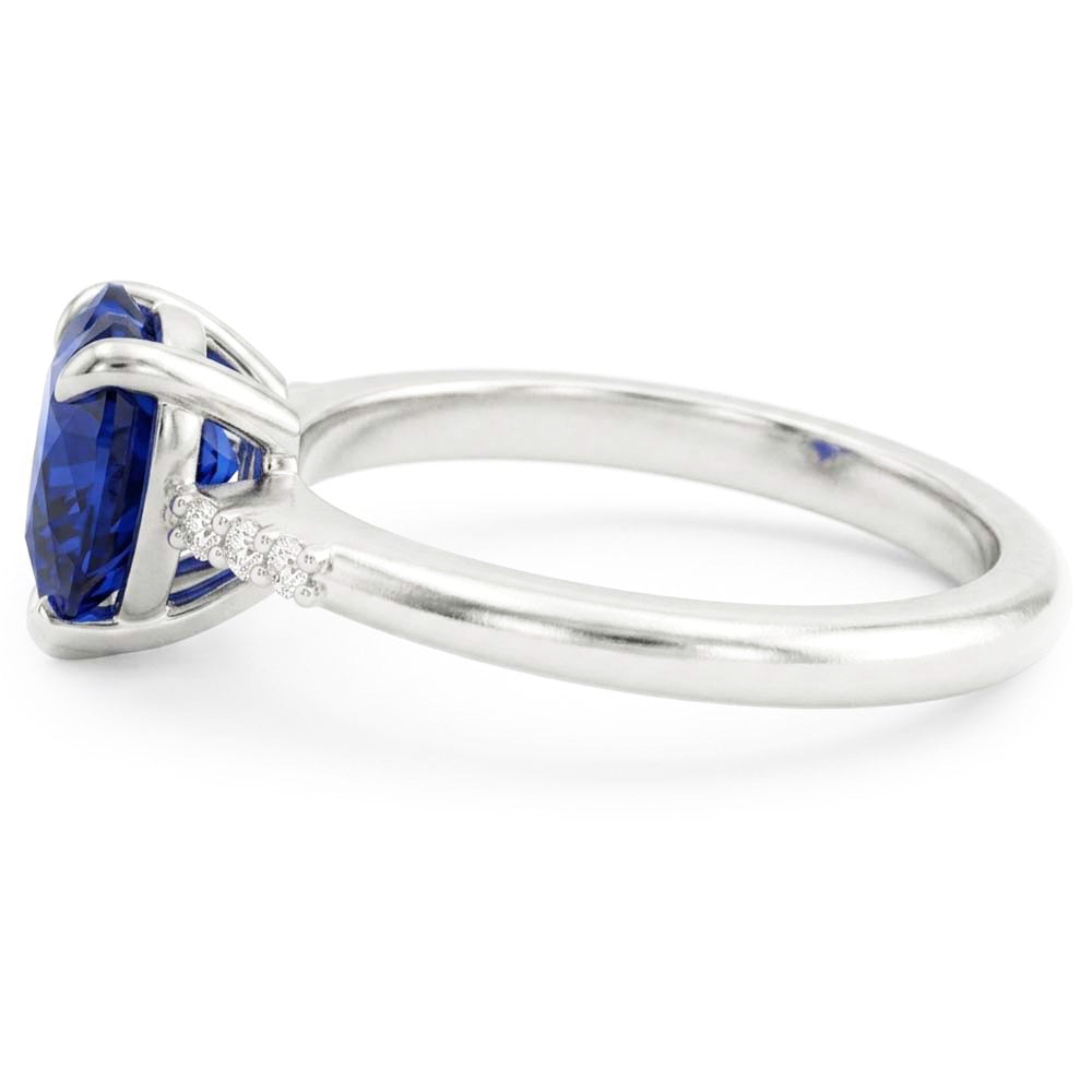 Natural Sapphire Ring 1.75ct - White Gold 14K