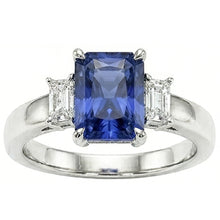 Natural Sapphire Ring 1.75ct - White Gold 14K