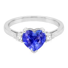 Natural Sapphire Ring 1.75ct - White Gold 14K