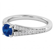 Natural Sapphire Ring 1.75ct - White Gold 14K
