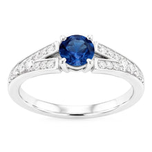 Natural Sapphire Ring 1.75ct - White Gold 14K