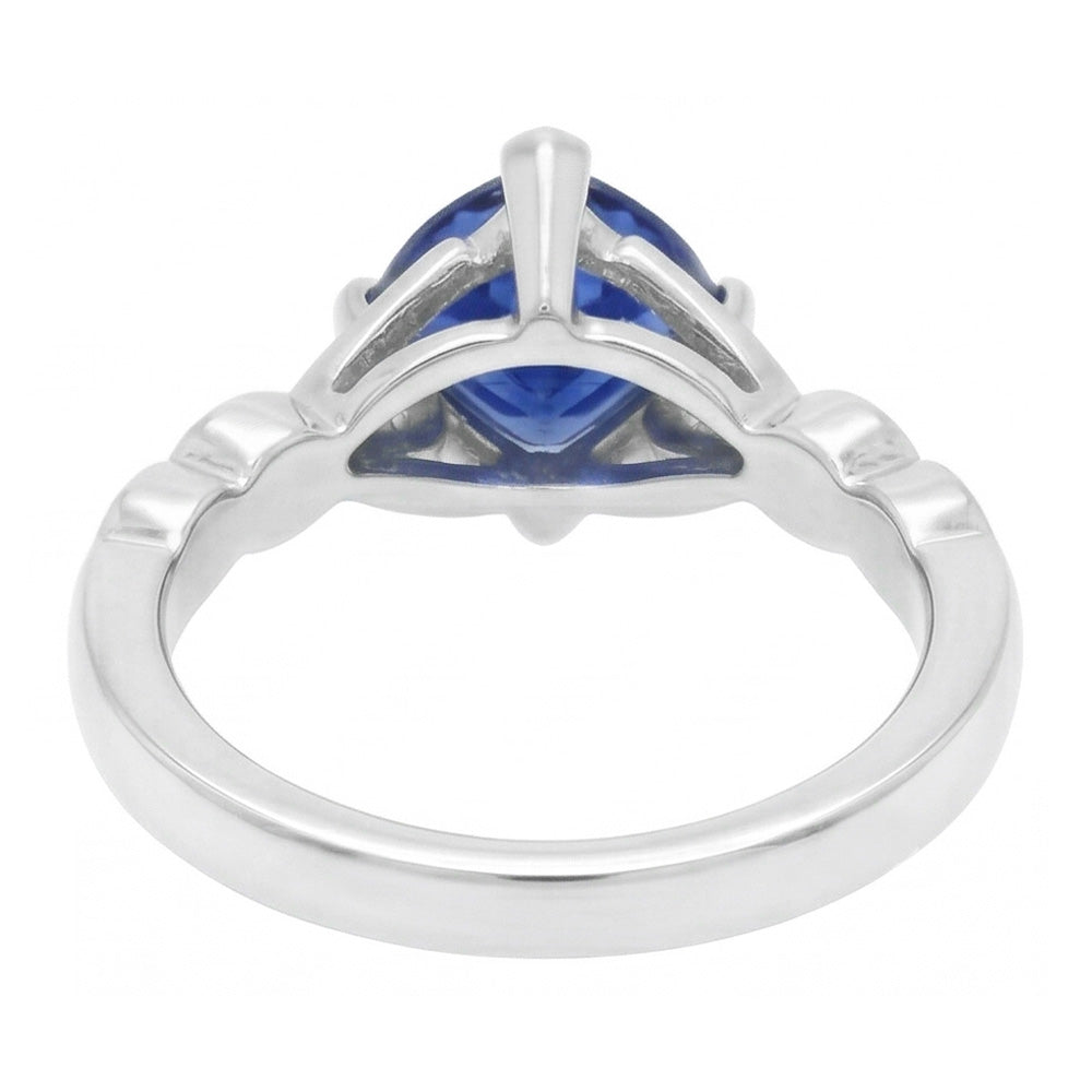 Natural Sapphire Ring 1.75ct - White Gold 14K
