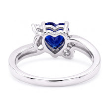 Natural Sapphire Ring 1.75ct - White Gold 14K