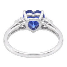 Natural Sapphire Ring 1.75ct - White Gold 14K