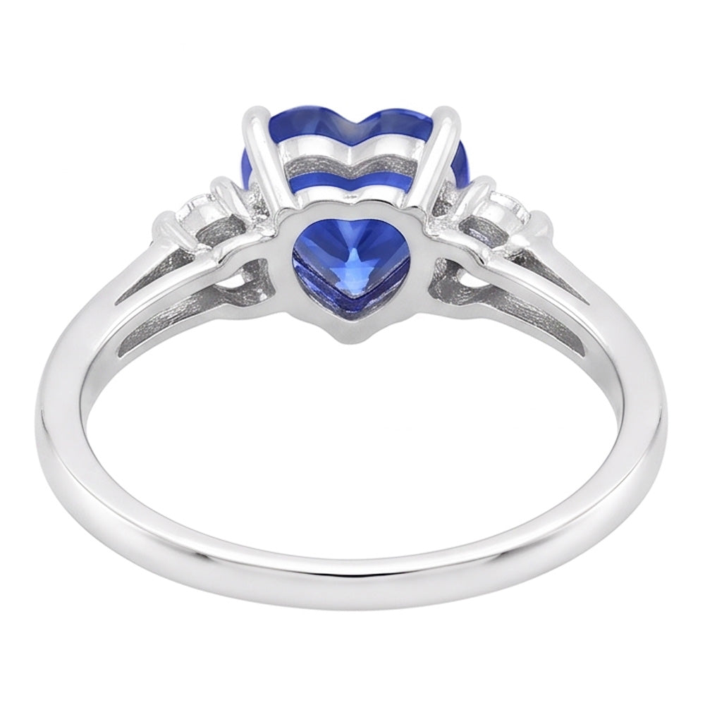 Natural Sapphire Ring 1.75ct - White Gold 14K