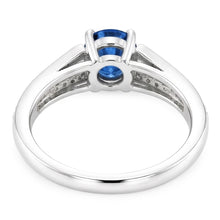 Natural Sapphire Ring 1.75ct - White Gold 14K