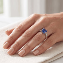 Natural Sapphire Ring 1.75ct - White Gold 14K