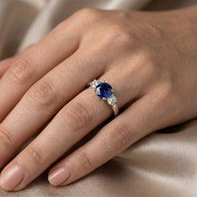 Natural Sapphire Ring 1.75ct - White Gold 14K