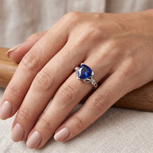 Natural Sapphire Ring 1.75ct - White Gold 14K