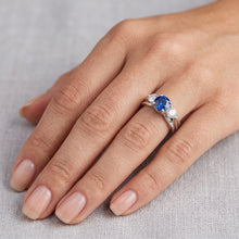 Natural Sapphire Ring 1.75ct - White Gold 14K