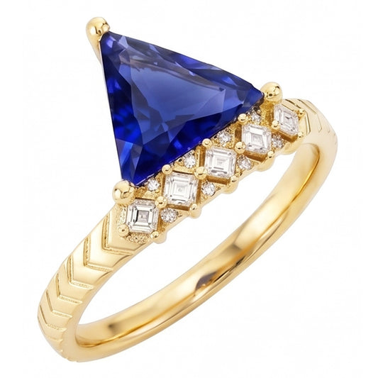 Natural Sapphire Ring 1.75ct - Yellow Gold 14K