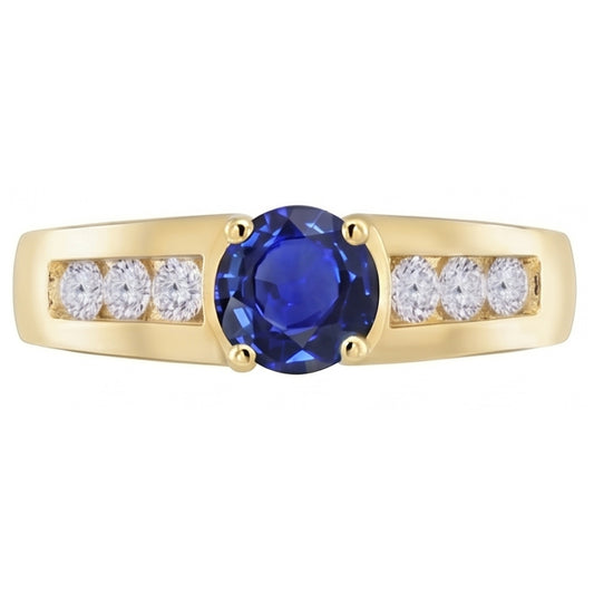 Natural Sapphire Ring 1.75ct - Yellow Gold 14K