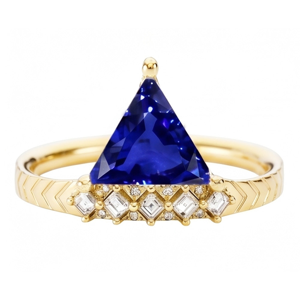 Natural Sapphire Ring 1.75ct - Yellow Gold 14K