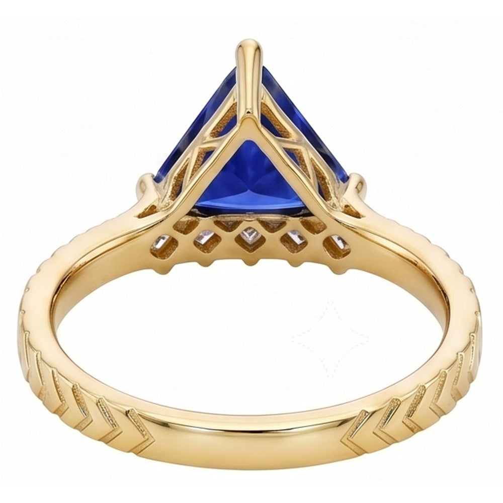 Natural Sapphire Ring 1.75ct - Yellow Gold 14K