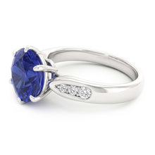 Natural Sapphire Ring 1.80ct - White Gold 14K