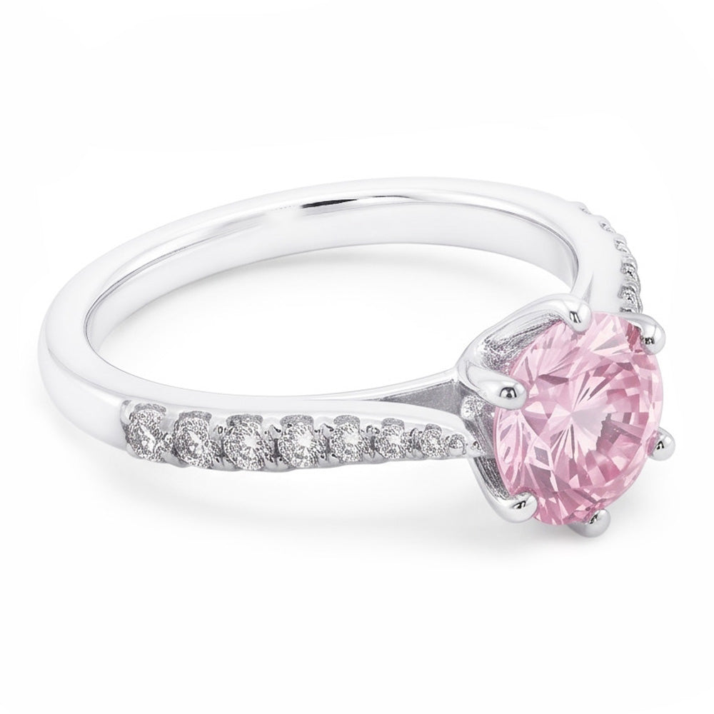 Natural Sapphire Ring 1.91ct - White Gold 14K