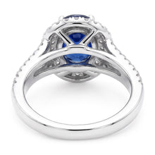 Natural Sapphire Ring 11.25ct - White Gold 14K