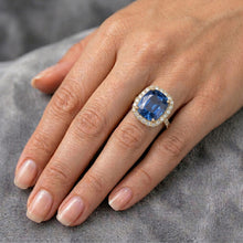 Natural Sapphire Ring 11.25ct - Yellow Gold 14K