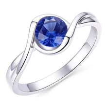 Natural Sapphire Ring 1ct - White Gold 14K