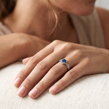 Natural Sapphire Ring 1ct - White Gold 14K