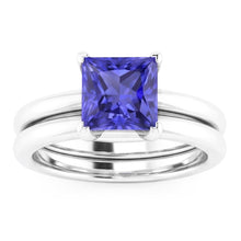 Natural Sapphire Ring 1ct - White Gold 14K