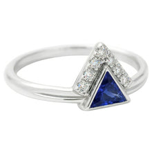Natural Sapphire Ring 1ct - White Gold 14K