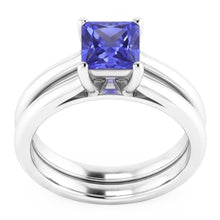 Natural Sapphire Ring 1ct - White Gold 14K