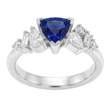 Natural Sapphire Ring 1ct - White Gold 14K